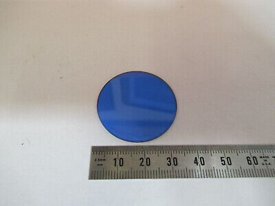 ANTIQUE BAUSCH LOMB GLASS BLUE FILTER  MICROSCOPE PART AS PICTURED #vB7-A-35