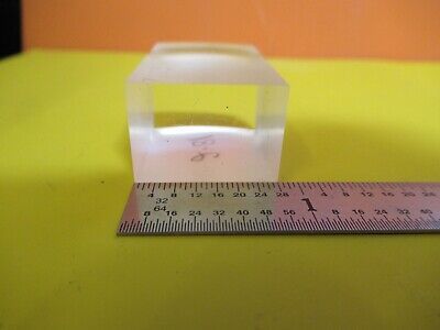 OPTICAL LENS BLOCK CONVEX RARE MIL SPEC RECTANGLE OPTICS AS PICTURED &FT-6-173