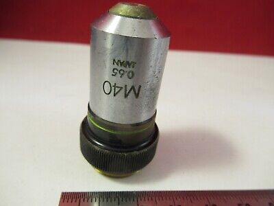 OLYMPUS JAPAN M40 OBJECTIVE OPTICS MICROSCOPE PART AS PICTURED &13-82