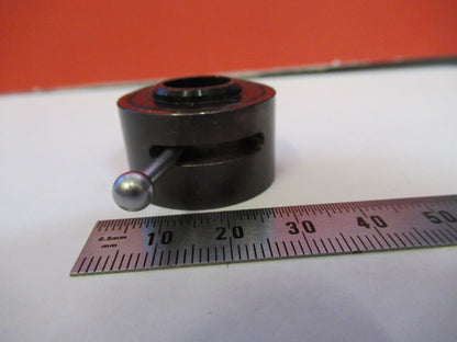 UNBRANDED MOUNTED IRIS DIAPHRAGM OPTICS MICROSCOPE PART AS PICTURED Q5-B-65