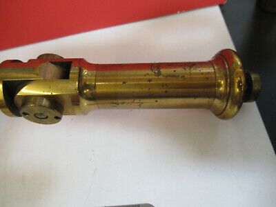 ANTIQUE BAUSCH LOMB BRASS RARE LIMB FRAME MICROSCOPE PART AS PICTURED mB7-A-26