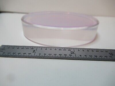 OPTICAL FLAT COATED 3" DIAMETER FUSED SILICA ZYGO OPTICS AS PICTURED &16-A-13