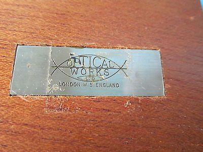 OPTICAL WORKS LONDON FLAT OPTICS INSPECTION METROLOGY BIN#23