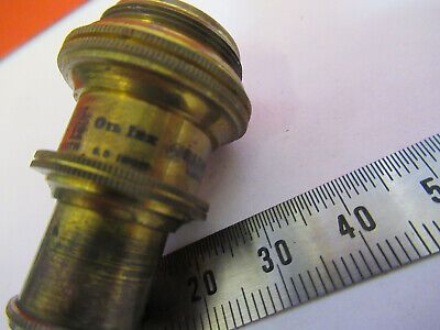 ANTIQUE BAUSCH LOMB "1/12" OBJECTIVE LENS MICROSCOPE PART AS PICTURED #aB7-A-21