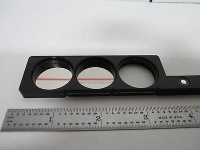 MICROSCOPE PART ZEISS FILTER SLIDE OPTICS AS IS BIN#M7-23