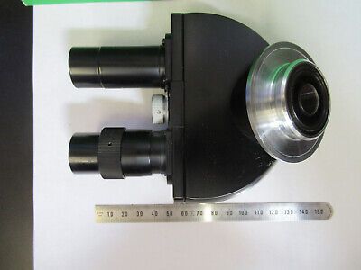 ERNST LEITZ GERMANY BINOCULAR HEAD OPTICS MICROSCOPE PART AS PICTURED &3-C-20