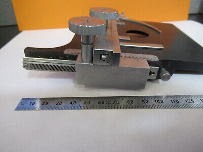 ANTIQUE ERNST LEITZ WETZLAR STAGE XY TABLE MICROSCOPE PART AS PICTURED #P3-A-86