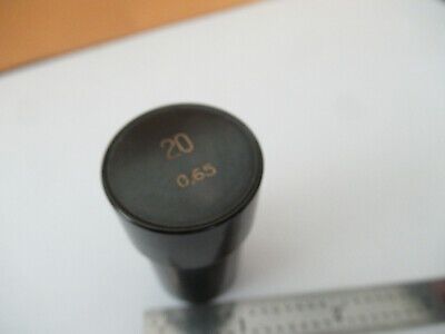 CARL ZEISS EMPTY OBJECTIVE CAN APO 20  MICROSCOPE PART AS PICTURED #F2-A-37