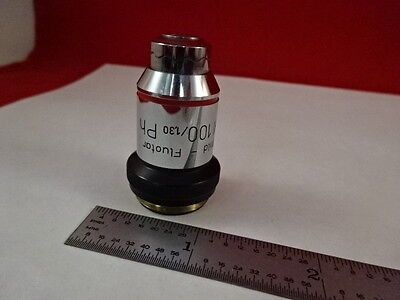 MICROSCOPE WILD HEERBRUGG SWISS OBJECTIVE 100X  PH PHASE OPTICS AS IS M#BLKWD3