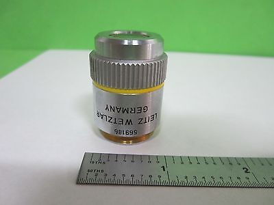 MICROSCOPE PART OBJECTIVE LEITZ GERMANY HL 10X INFINITY OPTICS AS IS T1-03