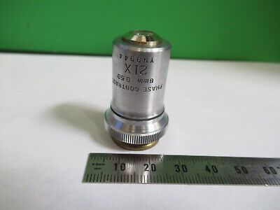 BAUSCH LOMB PHASE OBJECTIVE 21X LENS OPTICS MICROSCOPE PART as pictured R9-A-17