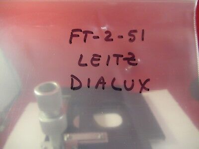 LEITZ DIALUX STAGE TABLE MICROMETER MICROSCOPE PART OPTICS AS PICTURED &FT-2-51