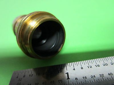 MICROSCOPE OPTICS VINTAGE E. LEITZ WETZLAR GERMANY 10X #3 OBJECTIVE BIN#4T