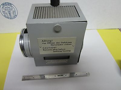 LEITZ WETZLAR GERMANY ORTHOLUX LAMP HOUSING MICROSCOPE OPTICS AS IS BIN#H1-03