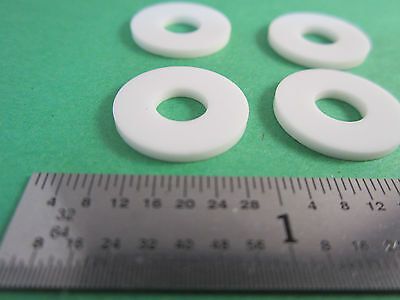 LOT 4 EA OPTICAL donut shape ALUMINA WASHERS LASER OPTICS BIN#14