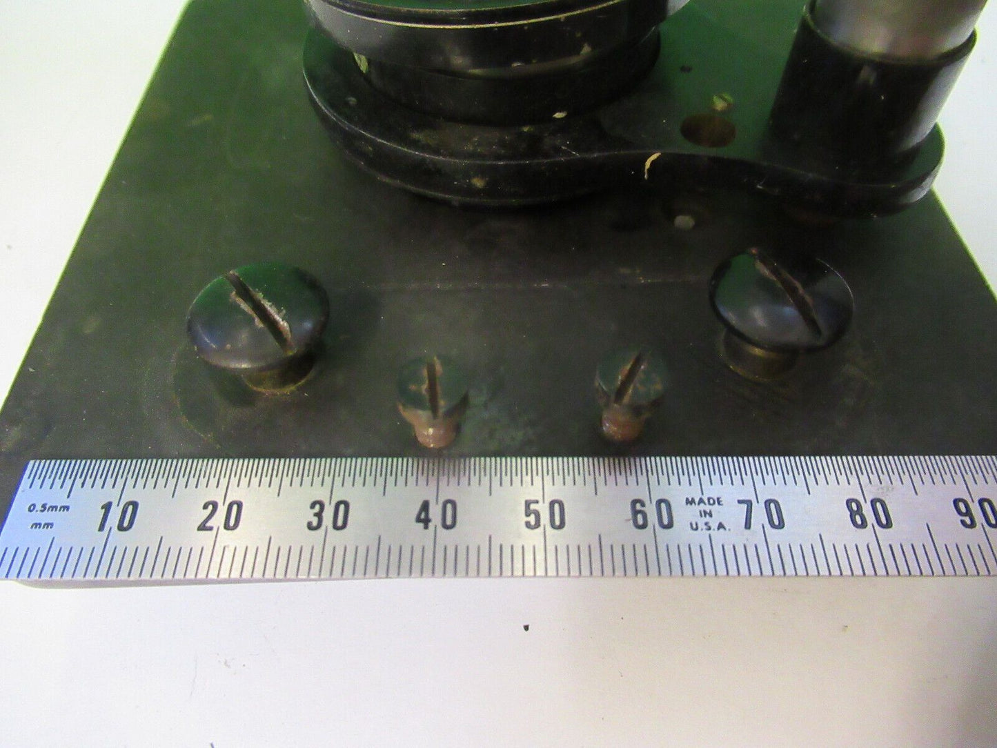 ANTIQUE SPENCER AO STAGE TABLE SPECIMEN MICROSCOPE PART AS PICTURED #R1-B-42