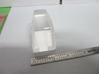 OPTICAL WEIRD SHAPE LENS ? PRISM ? [chipped on edge] LASER OPTICS BIN#F2-94