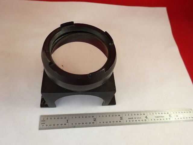 MICROSCOPE PART NIKON JAPAN MOUNTED LENS OPTICS AS IS #Y5-D-04