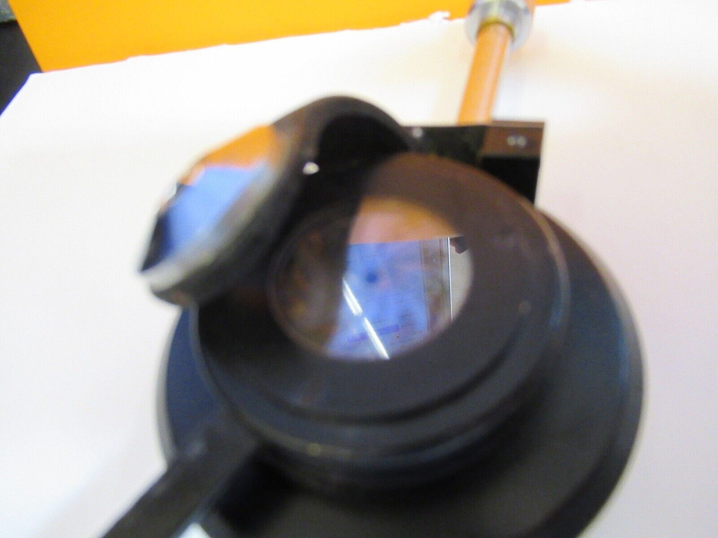 CARL ZEISS GERMANY CONDENSER + IRIS OPTICS MICROSCOPE PART AS PICTURED &A4-A-33