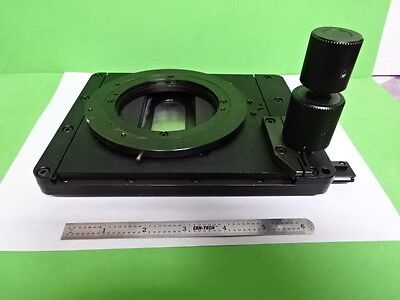 MICROSCOPE PART LEICA GERMANY DMR DMRB STAGE SPECIMEN TABLE AS IS BIN#5M-B-02