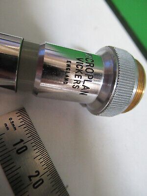 VICKERS UK 10X MICROPLAN OBJECTIVE ENGLAND MICROSCOPE PART AS PICTURED #R9-A-36