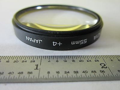 OPTICAL LENS CONVEX CONCAVE HOYA 55 mm +4 LASER OPTICS AS IS BIN#15-B-02