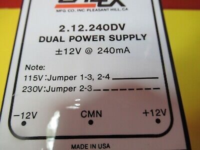 CALEX ELECTRIC POWER SUPPLY CONVERTER 2.12.240DV 12V 115V AS PICTURED &16-C-51