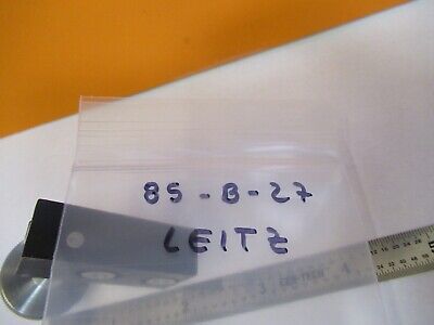 LEITZ GERMANY POL CONDENSER ADJUST MICROSCOPE PART OPTICS AS PICTURED &85-B-27