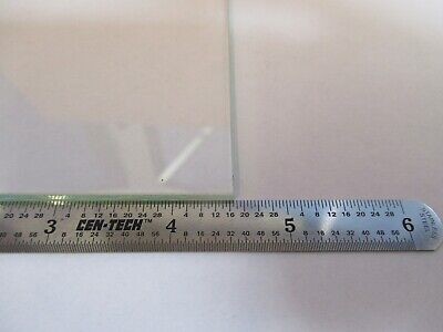 OPTICAL 4.5" SQUARE GLASS PLATE GLASS OPTICS AS PICTURED &A3-B-64