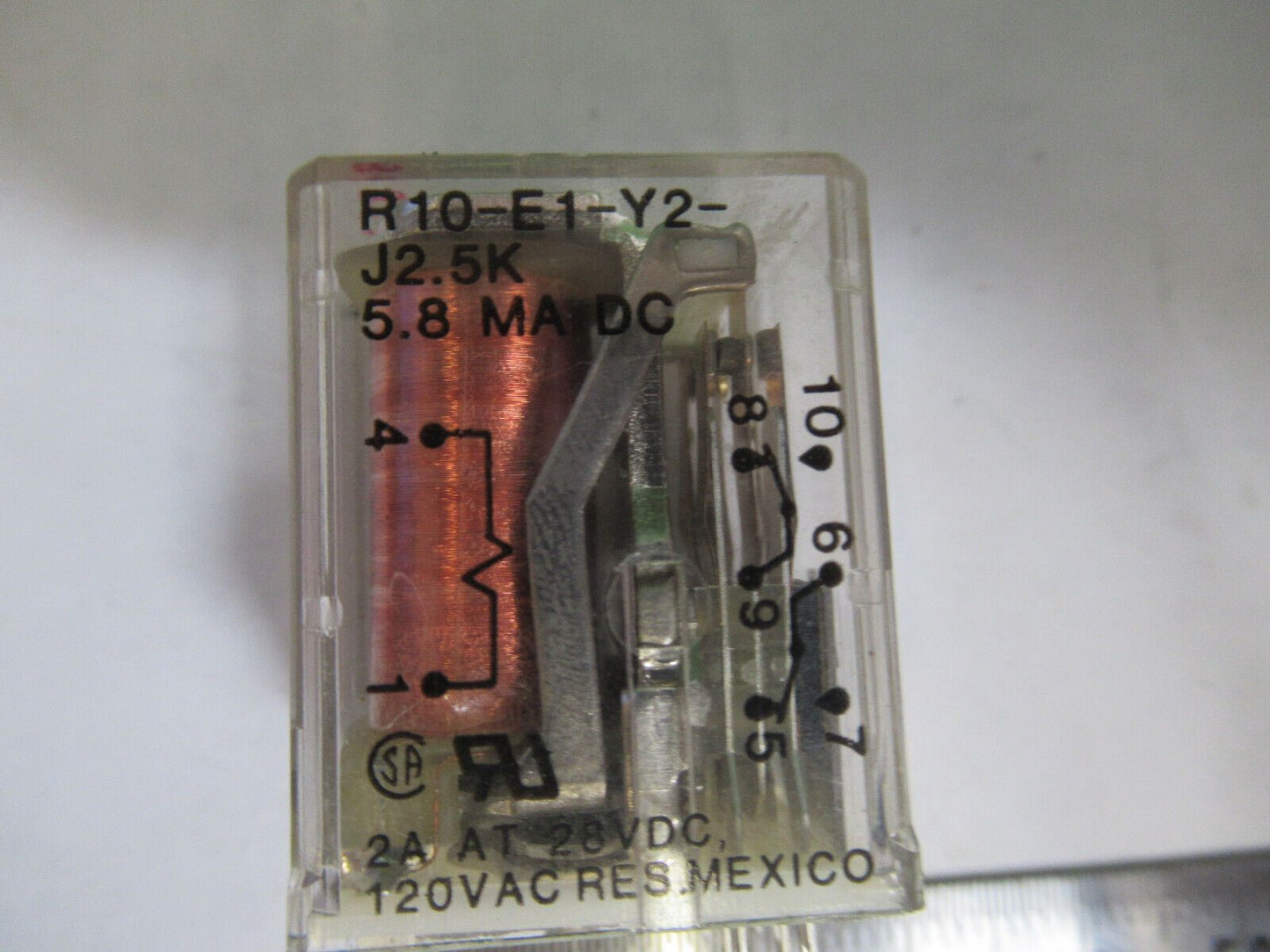 RELAIS ELEKTRISCH R10-E1-Y2-J2.5K AMF POTTER &amp; BRUMFIELD WIE ABGEBILDET &amp;Z9-A-116 