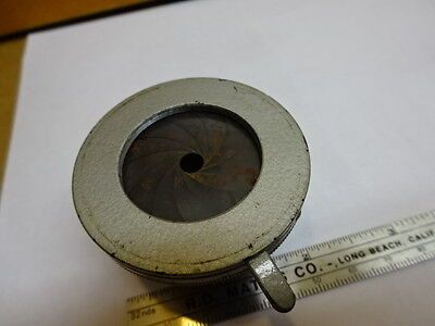 FOR PARTS MICROSCOPE PART CONDENSER [rusty, but moves] OPTICS AS IS #81-31