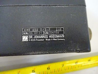 MICROSCOPE PART HEIDENHAIN EXE 602 D/5-F POSITIONING SIGNAL READ AS IS BN#TA-1-3