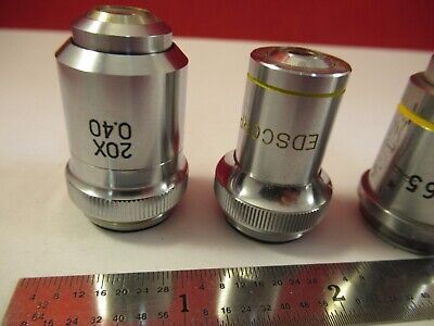 LOT ASSORTED OBJECTIVES MICROSCOPE PART OPTICS AS PICTURED &1E-B-14