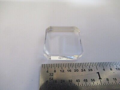 OPTICAL BK7 FLAT GLASS BEVELED SQUARE LASER OPTICS AS PIC &A7-A-54