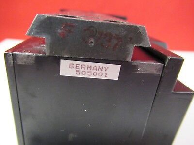 LEICA DMR GERMANY IRIS DIAPHRAGM BLOCK 505001 SLIDE MICROSCOPE PART &A4-FT-79