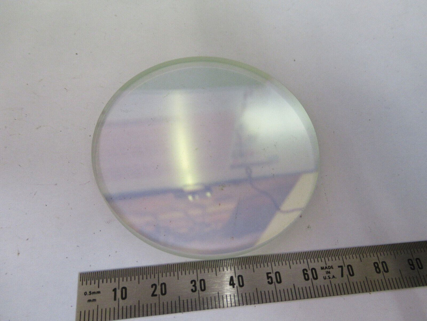 OPTICAL FLAT COATED BLANK WINDOW OPTICS AS PICTURED &W5-B-70