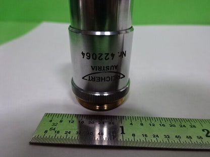 MICROSCOPE PART REICHERT AUSTRIA OBJECTIVE 28X OPTICS AS IS #AI-46