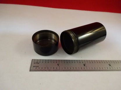 MICROSCOPE PART ANTIQUE ERNST LEITZ  EMPTY OBJECTIVE CONTAINER AS IS #T8-66