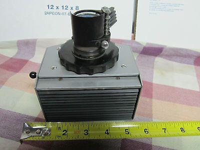 REICHERT AUSTRIA MICROSCOPE  PART LAMP HOUSING + IRIS + FILTERS OPTICS BIN#A6