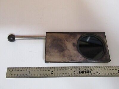 CARL ZEISS GERMANY VERY DARK FILTER OPTICS MICROSCOPE PART AS PICTURED #A2-A-88