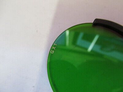 CARL ZEISS GREEN MOUNTED FILTER OPTICS MICROSCOPE PART AS PICTURED &93-A-29