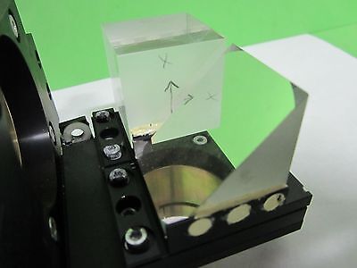 MICROSCOPE REICHERT POLYVAR [chip on edge] SLIDE PRISM MIRROR OPTICS BIN#14-T-03