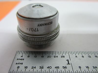 MICROSCOPE PART OBJECTIVE LEITZ WETZLAR GERMANY 3.5X OPTICS AS IS BIN#K9-50