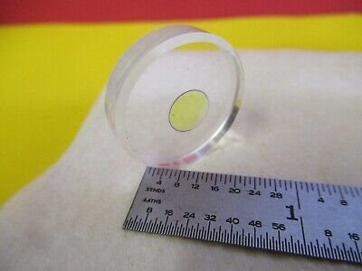 OPTICAL FLAT FUSED SILICA COATED LASER OPTICS AS PICTURED &16-C-53