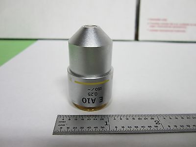 MICROSCOPE PART OBJECTIVE OLYMPUS JAPAN E A10 OPTICS  AS IS BIN#Q5-08