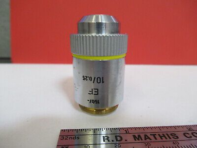 LEITZ WETZLAR 519760 OBJECTIVE EF 10X /160  MICROSCOPE PART AS PICTURED &B1-B-90