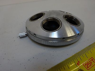 MICROSCOPE PART NOSEPIECE BAUSCH LOMB WITHOUT OPTICS AS IS WILD BIN#TA-1-4-K