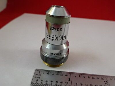 OBJECTIVE 10X VICKERS ENGLAND OPTICS MICROSCOPE PART AS PICTURED &J1-A-09