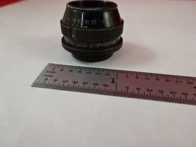 MICROSCOPE PART ANTIQUE BRASS OBJECTIVE BAUSCH LOMB TESSAR OPTICS AS IS N5-A-04