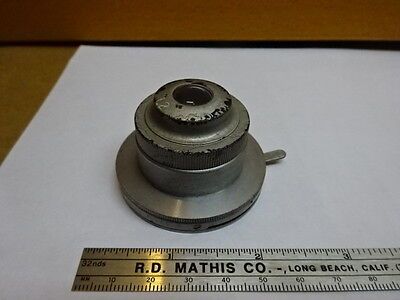 FOR PARTS MICROSCOPE PART CONDENSER [rusty, but moves] OPTICS AS IS #81-31